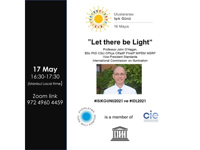 16 Mayıs Uluslararası Işık Günü Etkinliği Webinar Duyurusu