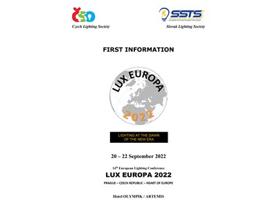 “14. Lux Europe Uluslararası Aydınlatma Konferansı” Eylül 2022 'de...